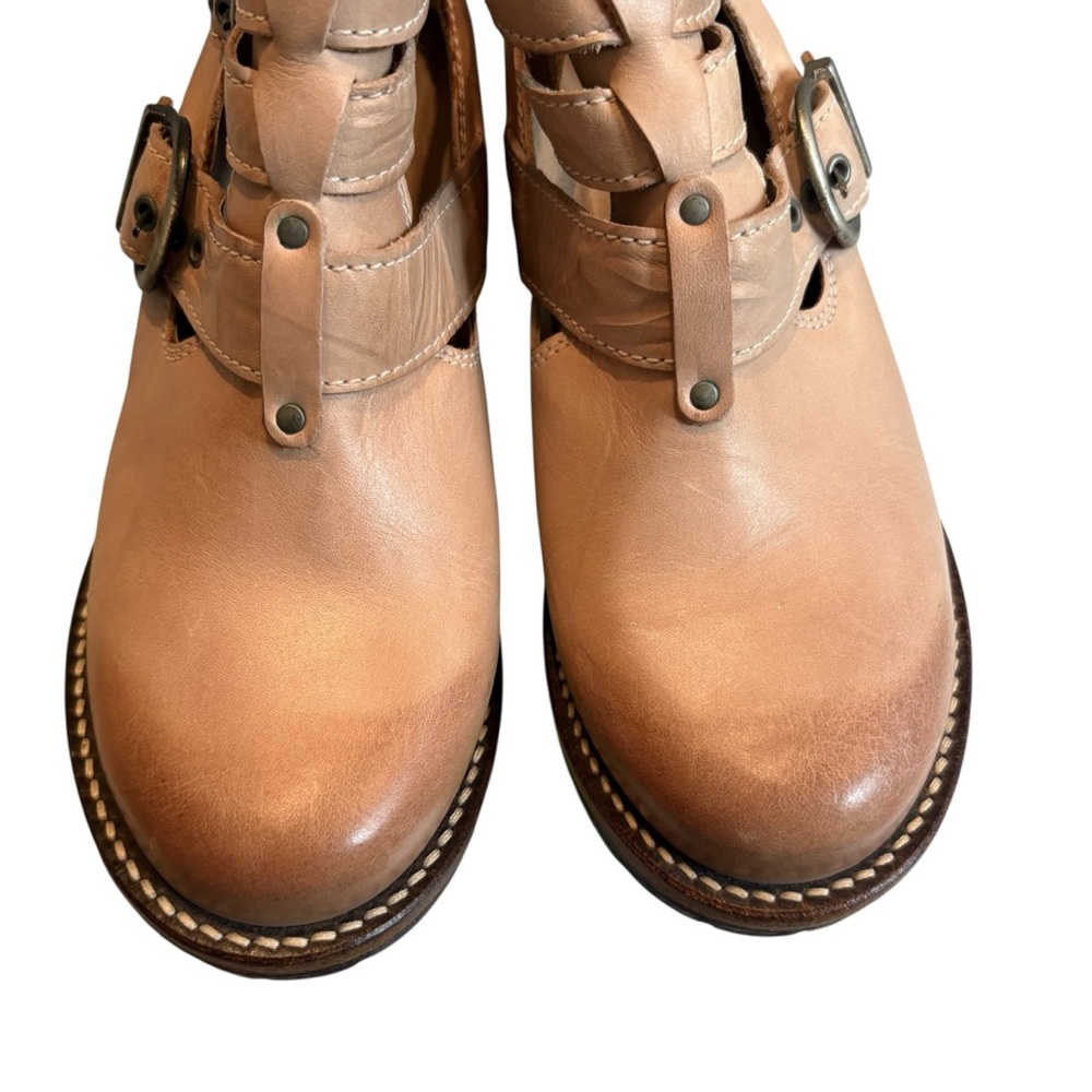 Dromedaris Kelsy Short Summer Leather Boot in Taupe Pearl, Sz 36 - Picture 9 of 14